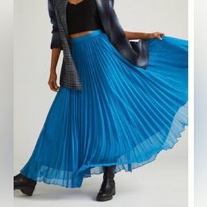 Anthropologie Vibrant Blue Maxi Skirt
